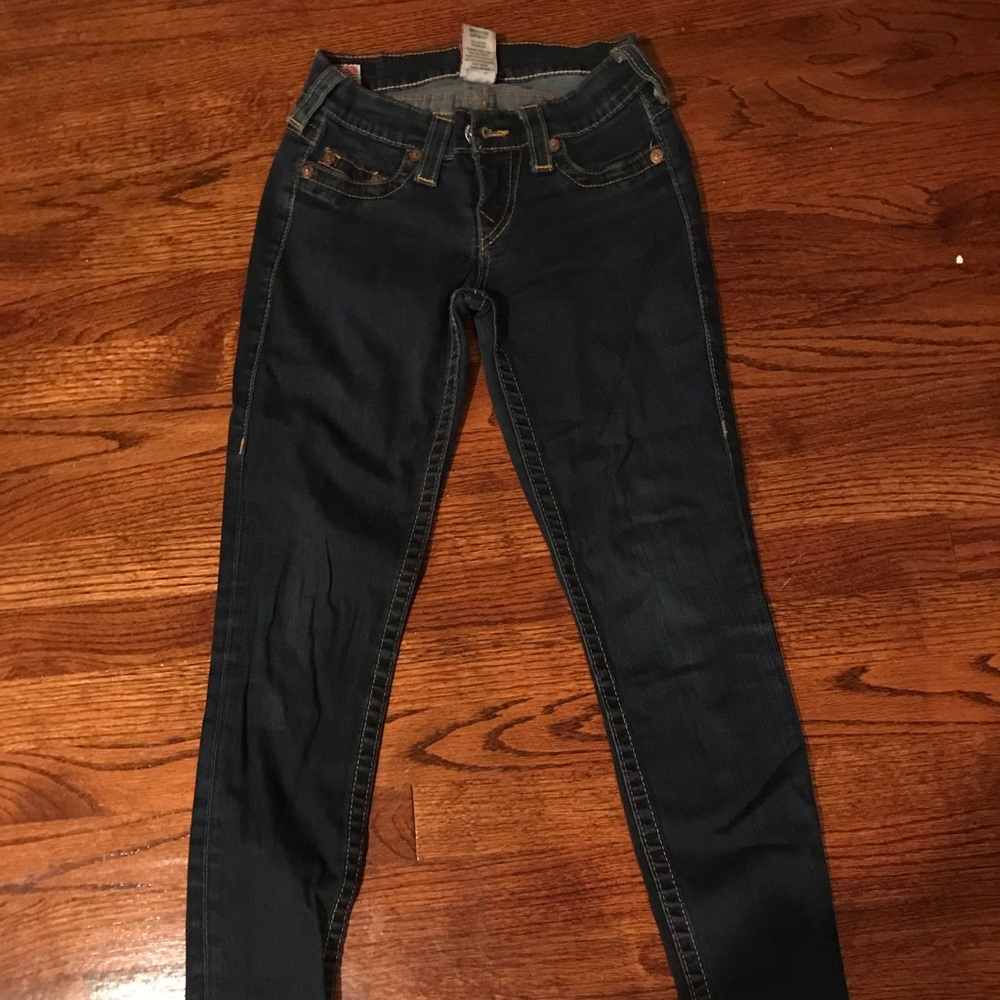 True religion skinny jeans in dark blue - Picture 2 of 5